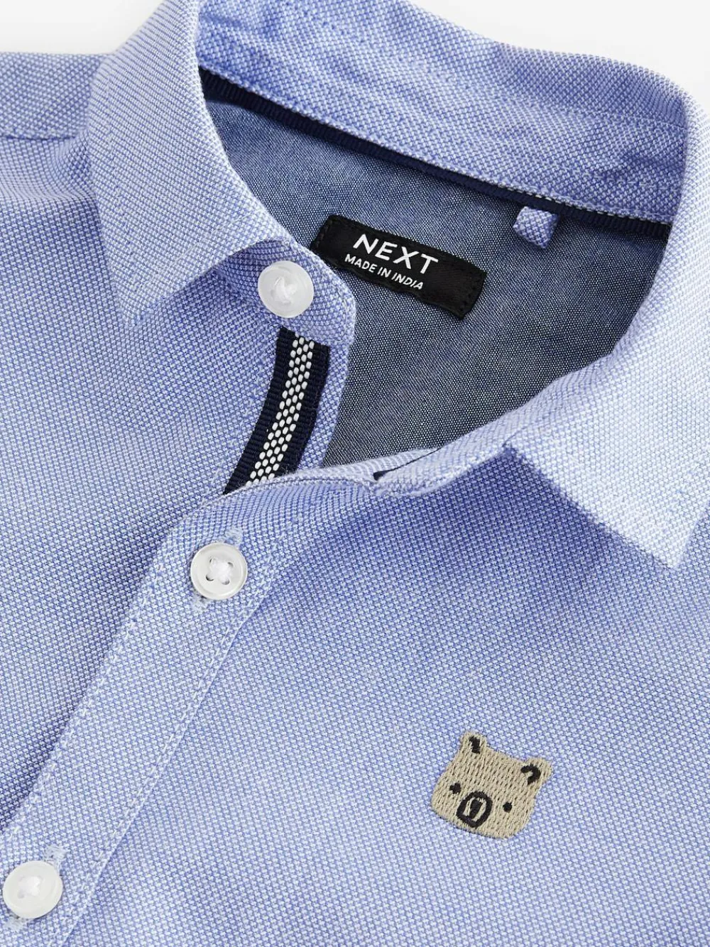 Outlet Next Blue Character Long Sleeve Long Sleeve Oxford Shirt (3mths-7yrs)