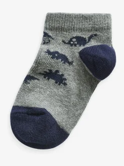 Next Blue Cotton Rich Trainer Socks 7 Pack^BOY Socks
