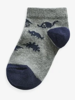 Next Blue Cotton Rich Trainer Socks 7 Pack^BOY Socks