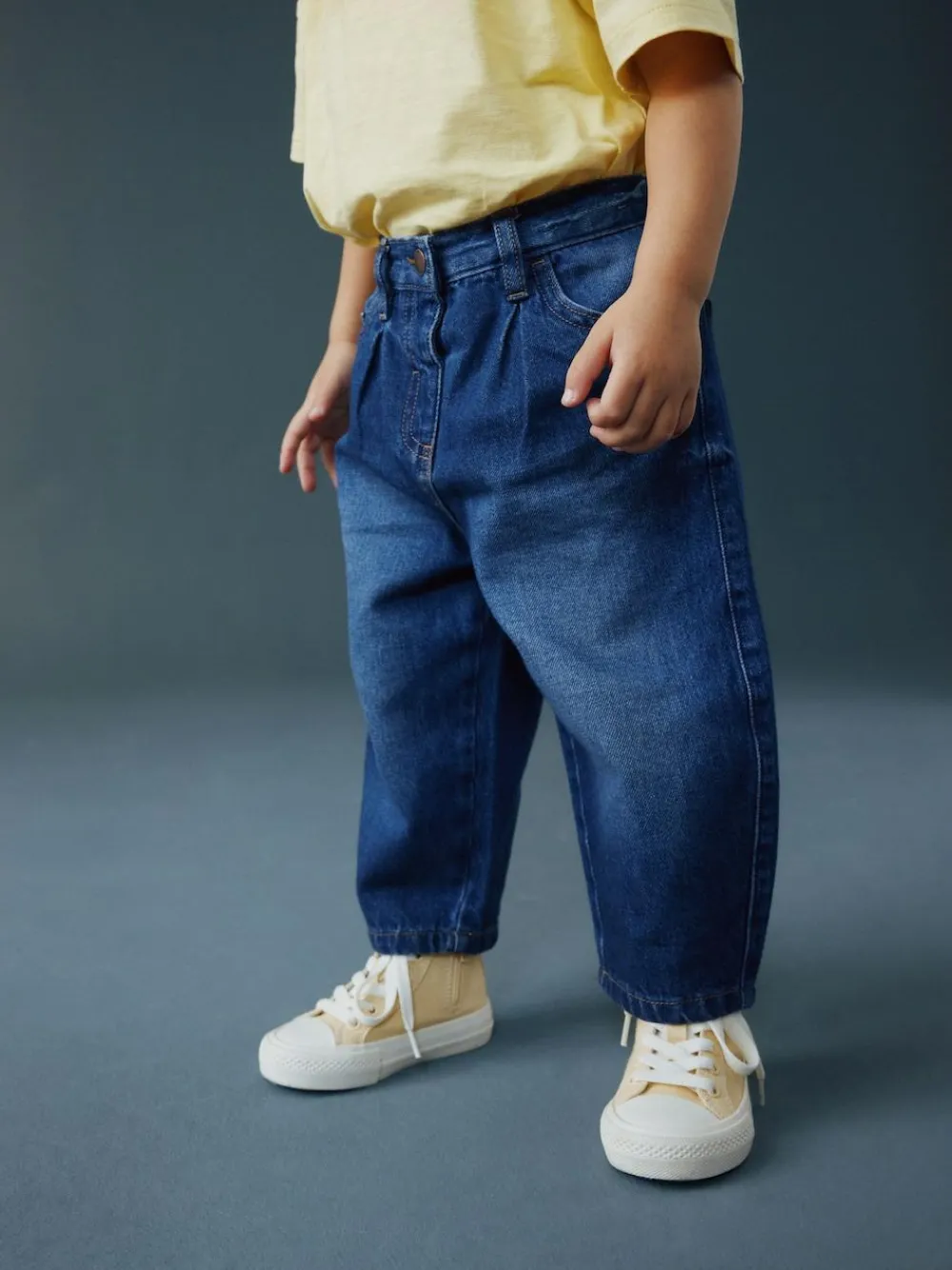 Next Blue Denim Barrel Jeans (3mths-7yrs)^ Jeans & Joggers|Jeans