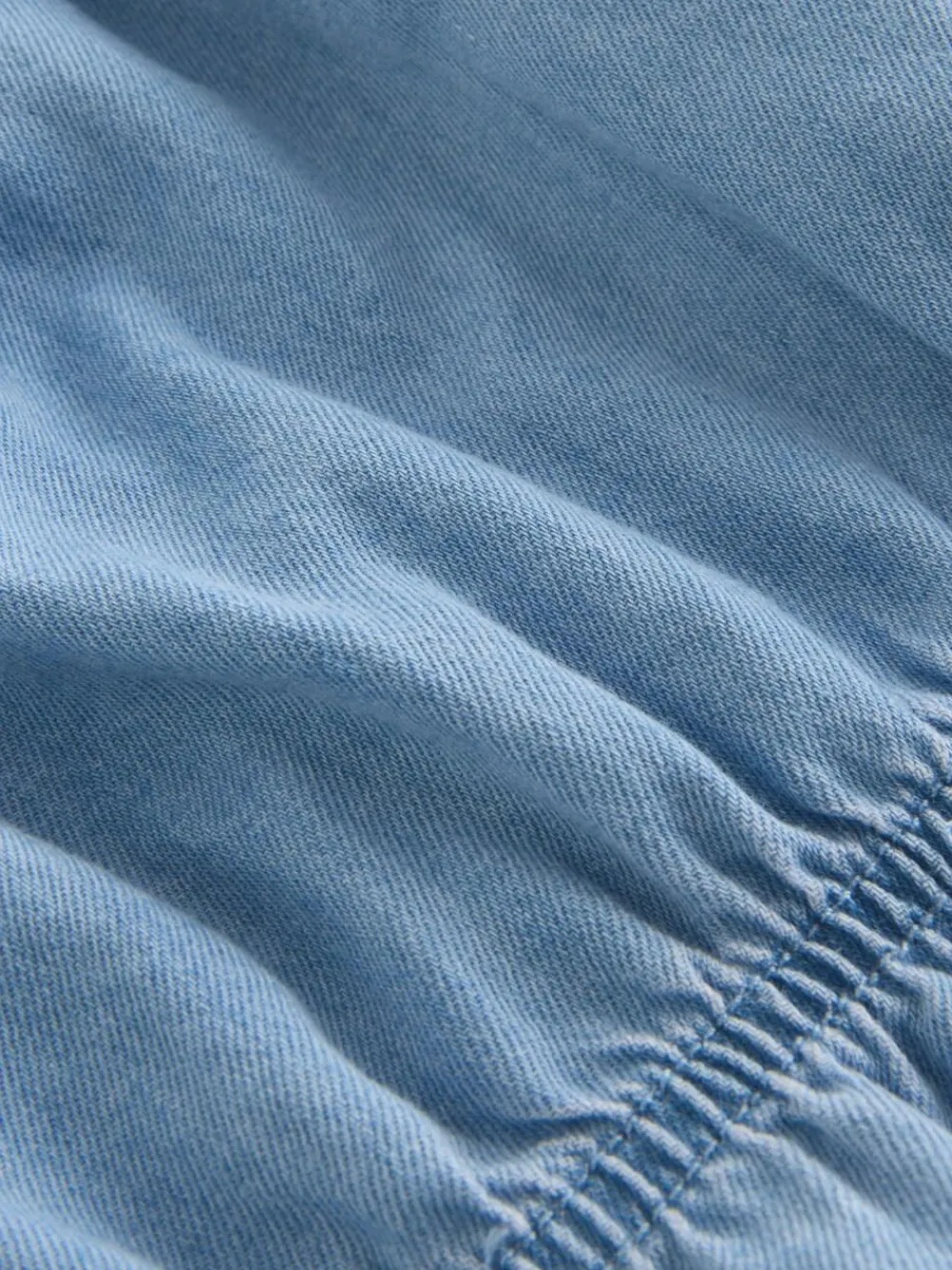 Hot Next Blue Denim Puff Sleeve Blouse and Skirt Set (3-16yrs)