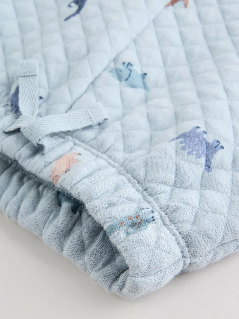 Next Blue Dinosaur Print Baby Quilted Sweat Top and Joggers Set (0mths-2yrs)