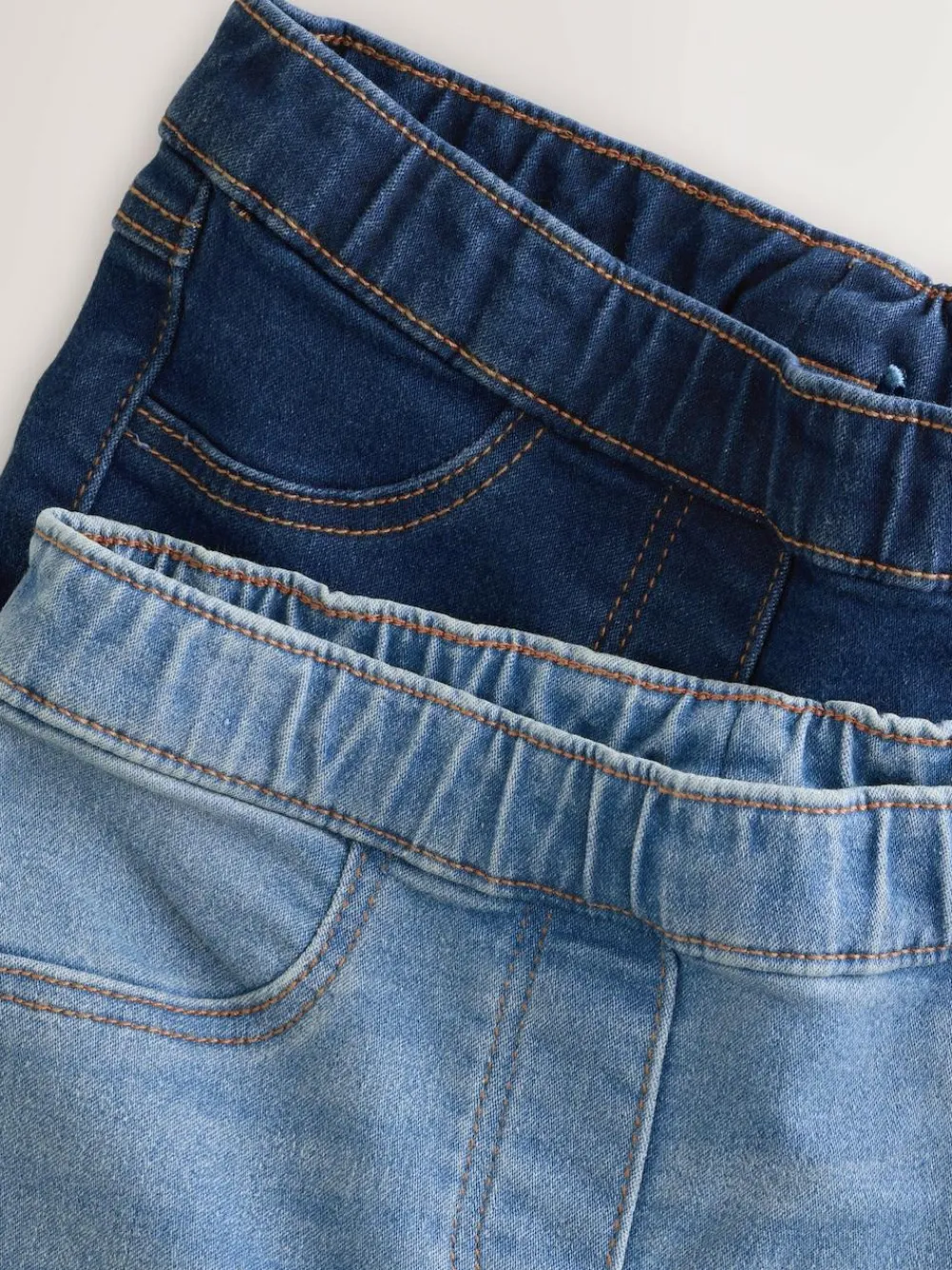 Next Elasticated Waist Jeggings 2 Pack (3-16yrs) Blue
