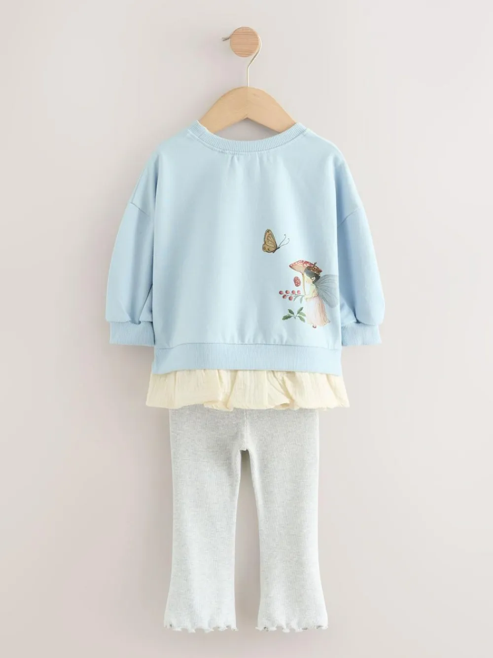 Clearance Next Long Sleeve Top and Leggings Set (3mths-7yrs) Blue Fairy