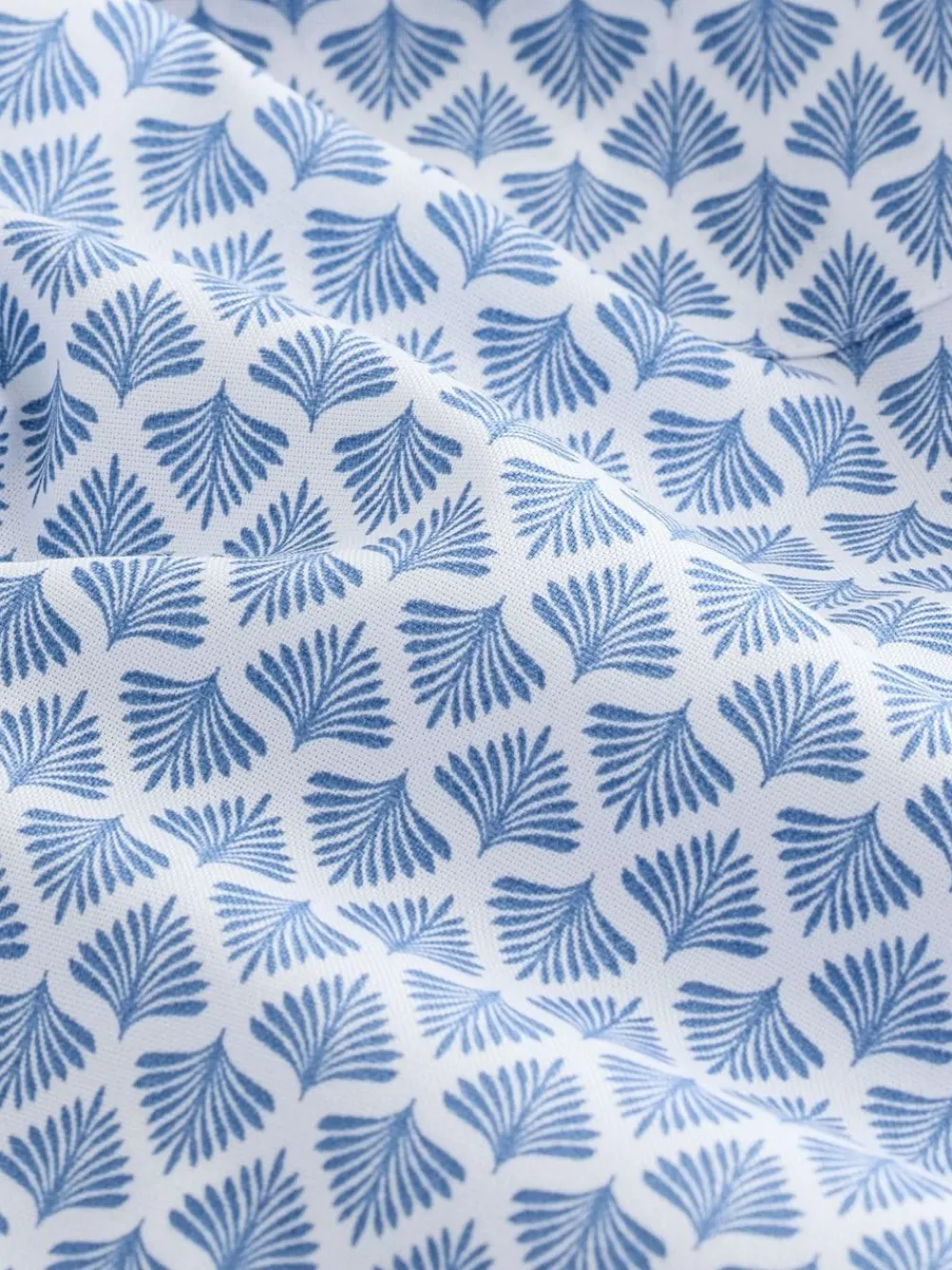 Sale Next Easy Iron With Short Sleeve Oxford Shirt Blue Fan Print