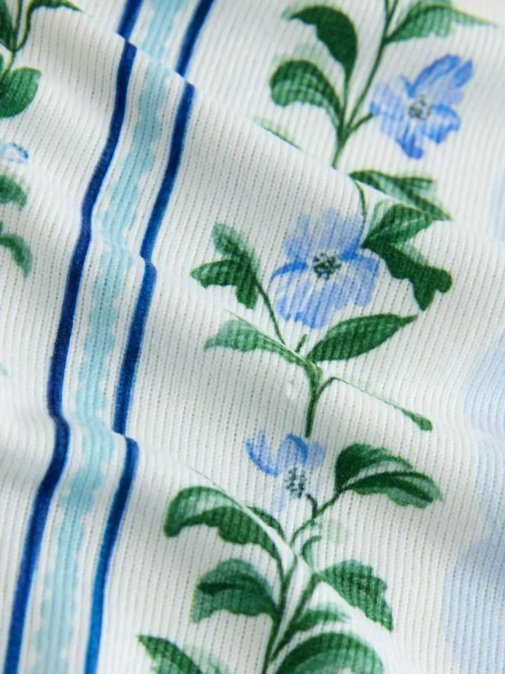 Best Next Blue Floral Cosy Long Sleeve Pyjamas