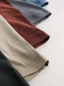 Online Next 5 Pack A-Front Boxers Blue/ Grey/ Ecru/ Red/ Black