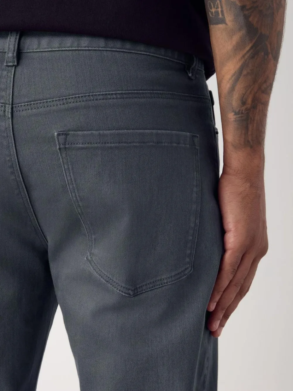 Next Blue Grey Mid Single Slim Fit Classic Stretch Jeans^ Jeans|Jeans