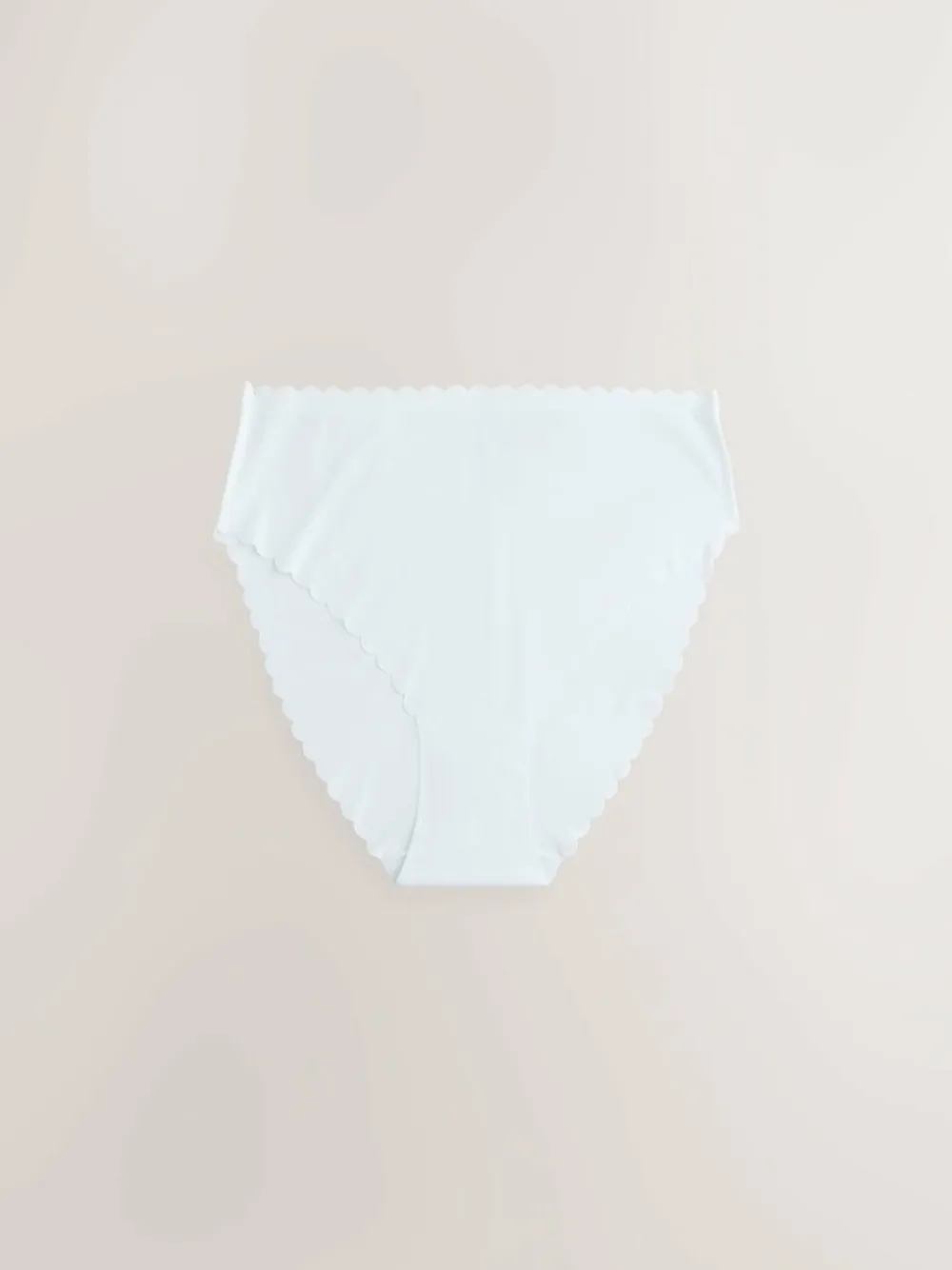 Discount Next High Waist High Leg No VPL Scallop Knickers 3 Pack Blue