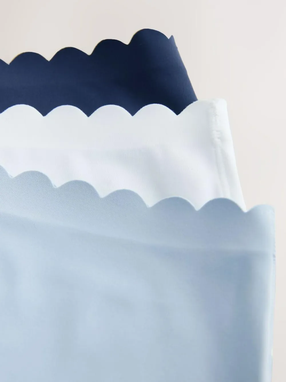 Discount Next High Waist High Leg No VPL Scallop Knickers 3 Pack Blue