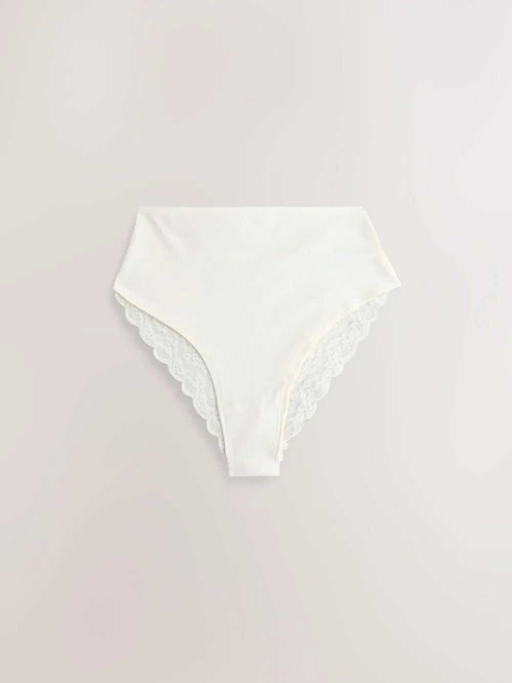Discount Next High Waist High Leg Cotton and Lace Knickers 7 Pack Blue