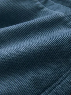 Best Next Hooded Corduroy Borg Lined Shacket Blue