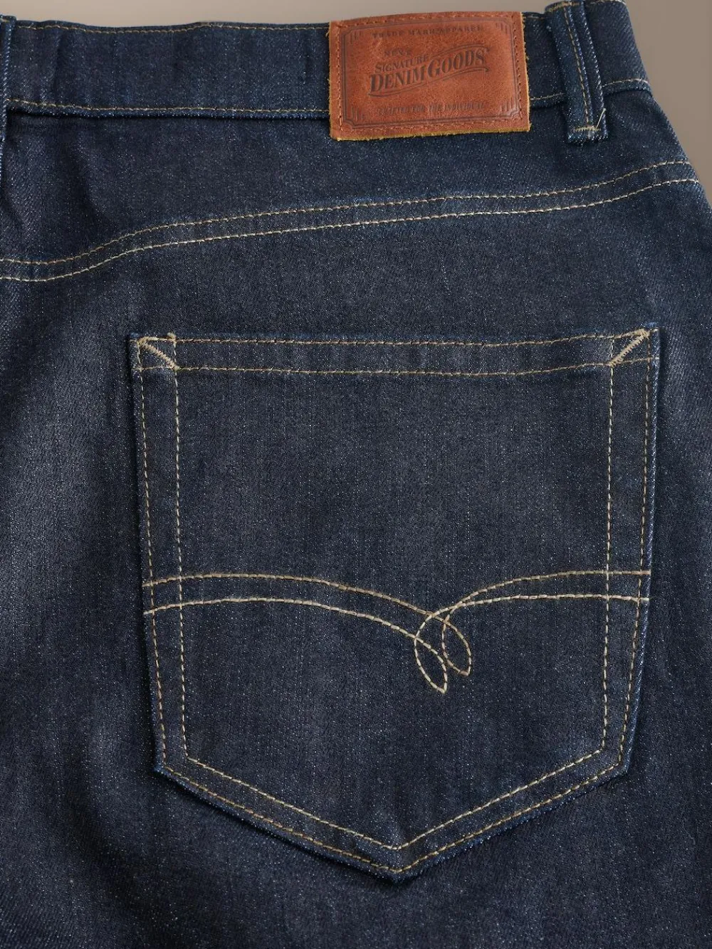 Next Regular Tapered Fit Signature Selvedge Denim Jeans^ Jeans|Jeans