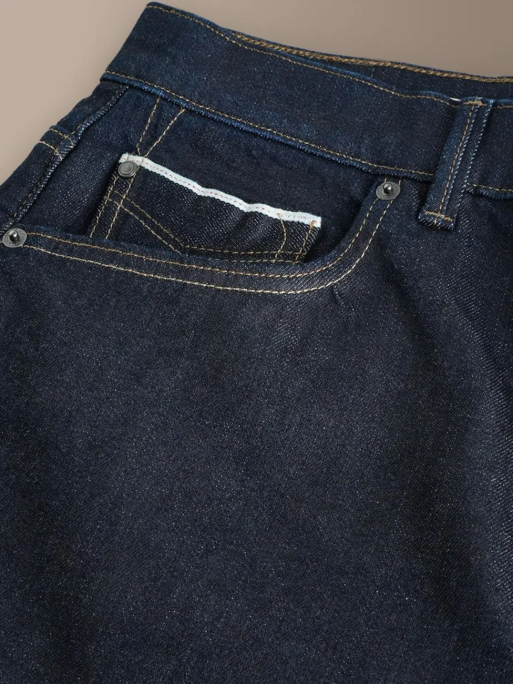 Next Regular Tapered Fit Signature Selvedge Denim Jeans^ Jeans|Jeans