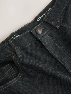 Next Straight Fit Signature Brushed Cosy Check Denim Jeans^ Jeans|Jeans