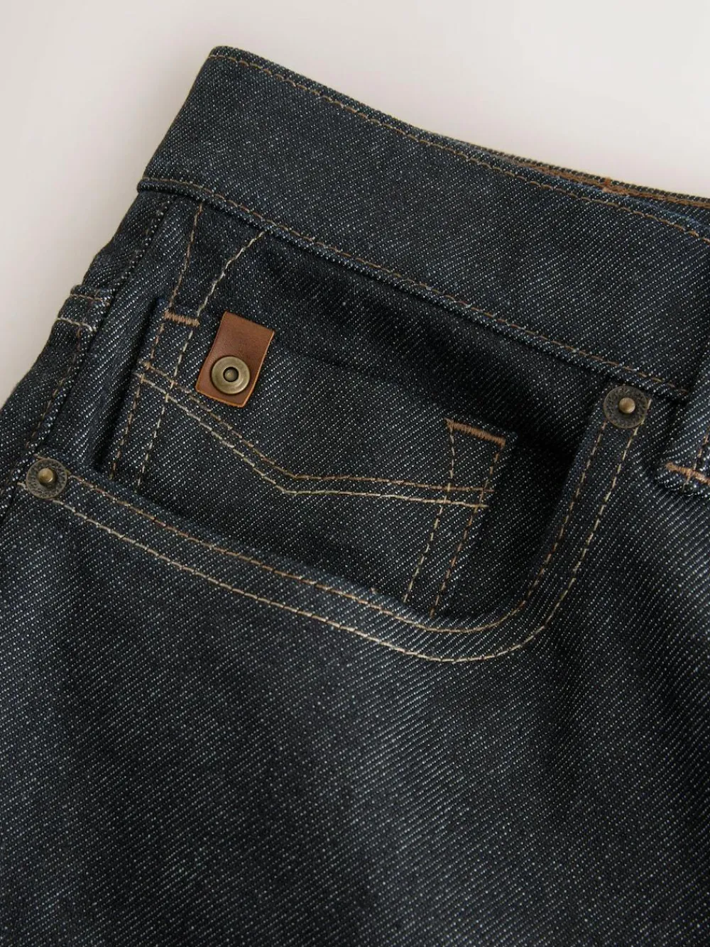 Next Straight Fit Signature Brushed Cosy Check Denim Jeans^ Jeans|Jeans