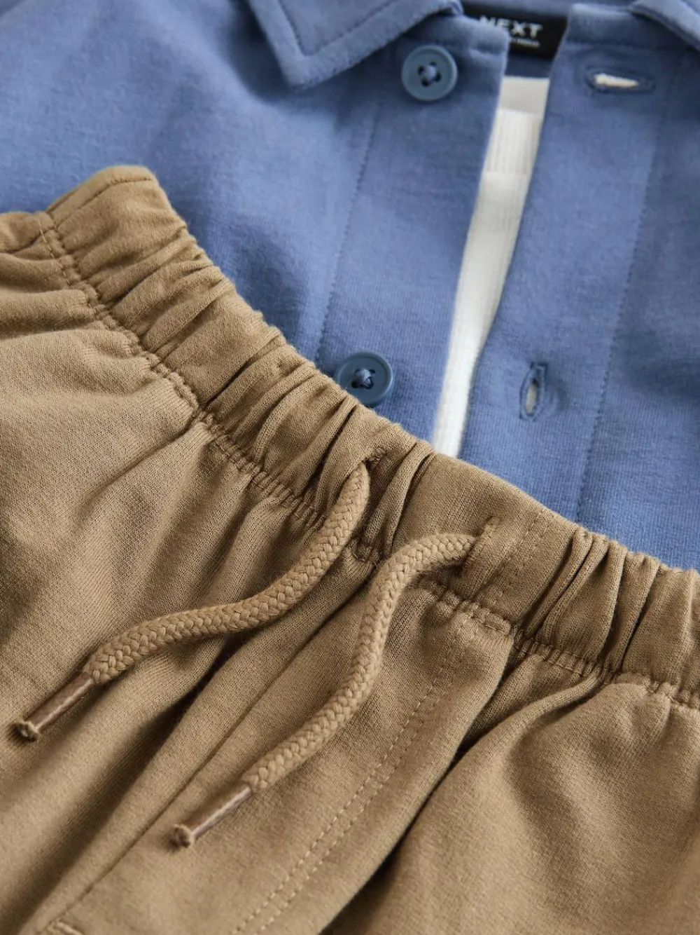 Online Next Jersey Shirt T-Shirt and Joggers 3 Piece Set (3mths-7yrs) Blue
