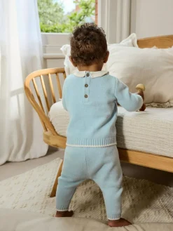 Next Knitted Jumper and Leggings Baby Set (0mths-3yrs)^BOY Sets & Outfits|Sweatshirts & Hoodies