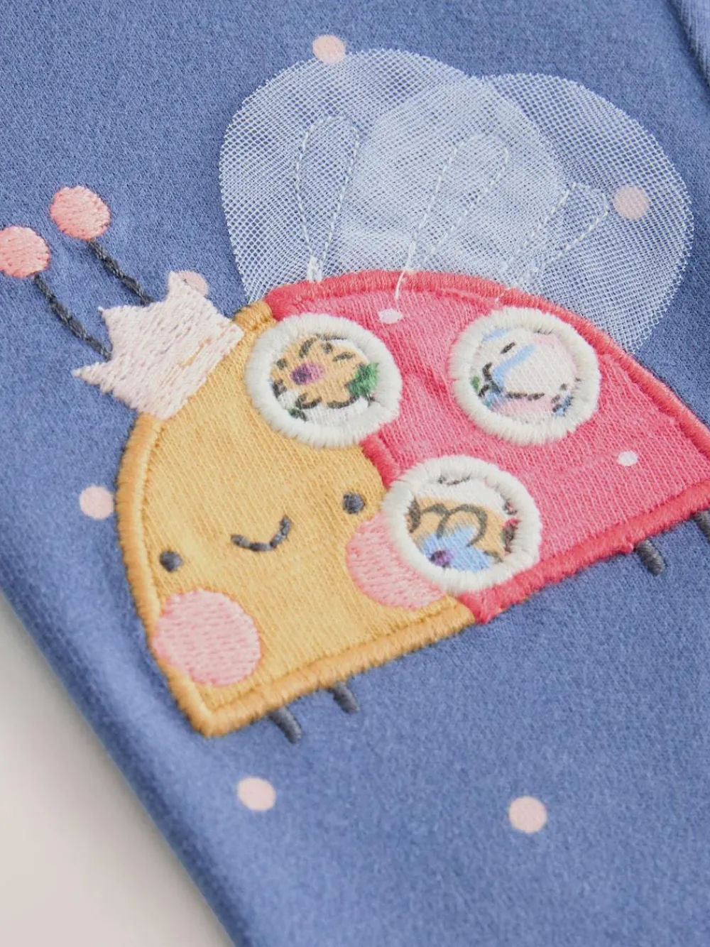 Sale Next Knee Embellished Leggings (3mths-7yrs) Blue Ladybird