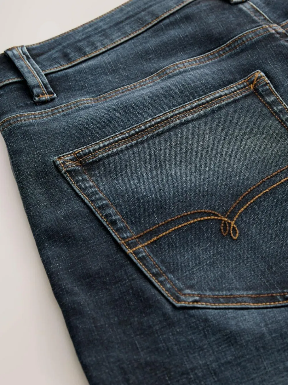 Sale Next Relaxed Fit Motionflex Jeans Blue Mid Indigo