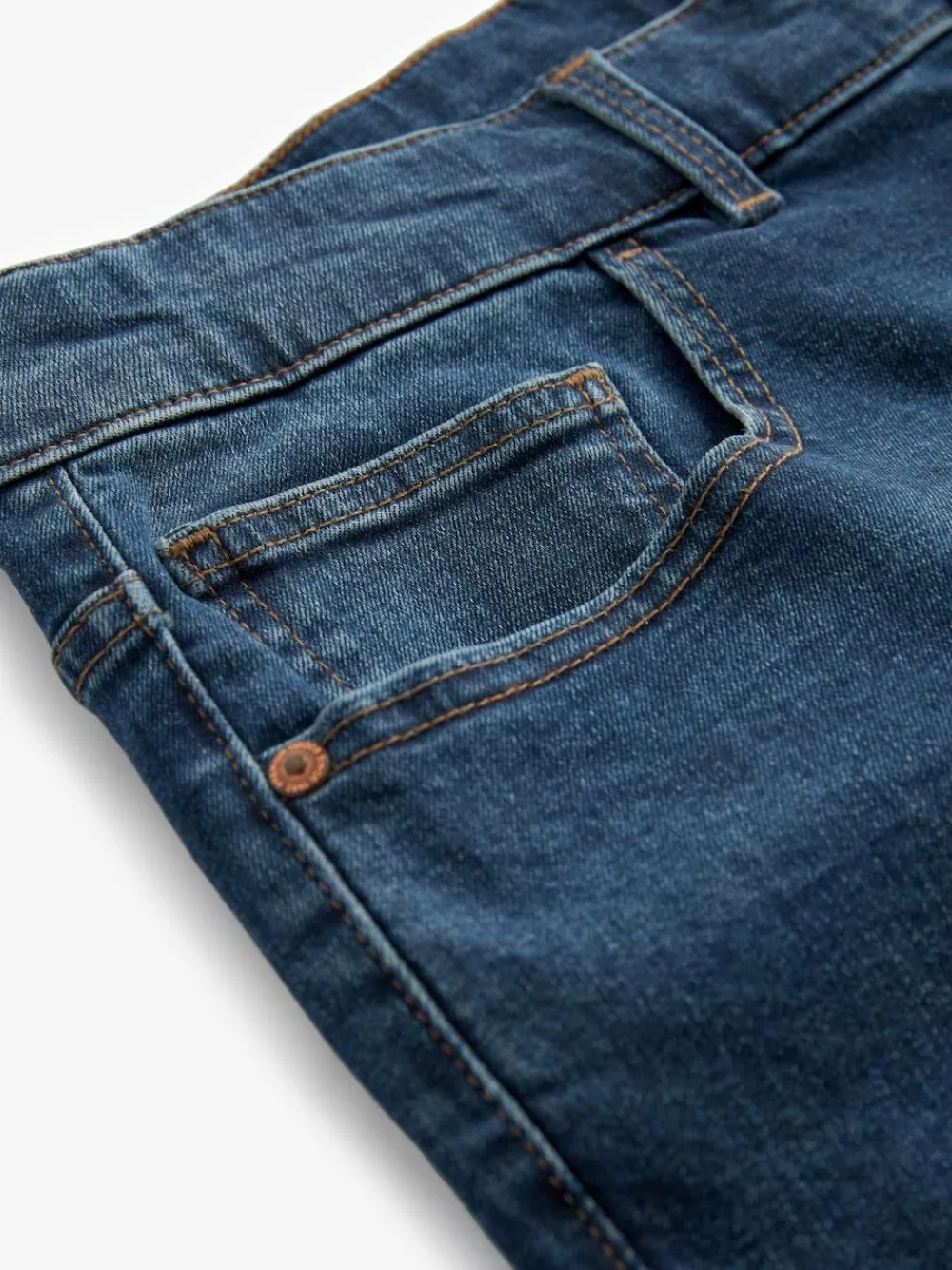Sale Next Blue Mid Single Slim Fit Classic Stretch Jeans