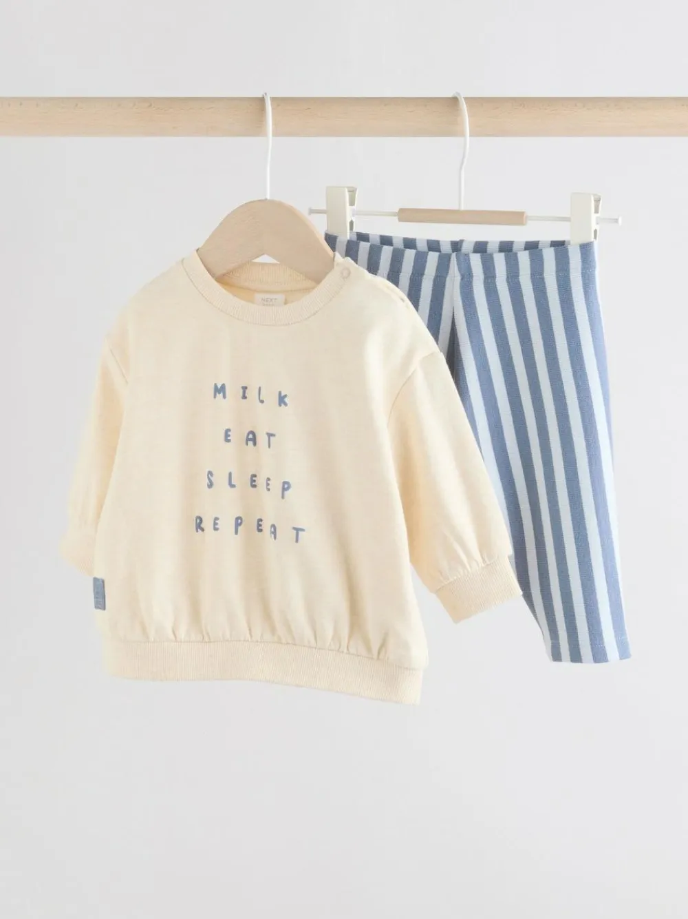 Best Next Baby Sweatshirt and Leggings Set (0mths-3yrs) Blue Milk Club