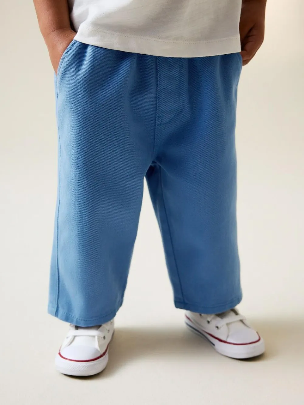 Next Plain Pull On Wide Trousers (3mths-7yrs)^BOY Pants & Leggings|Joggers