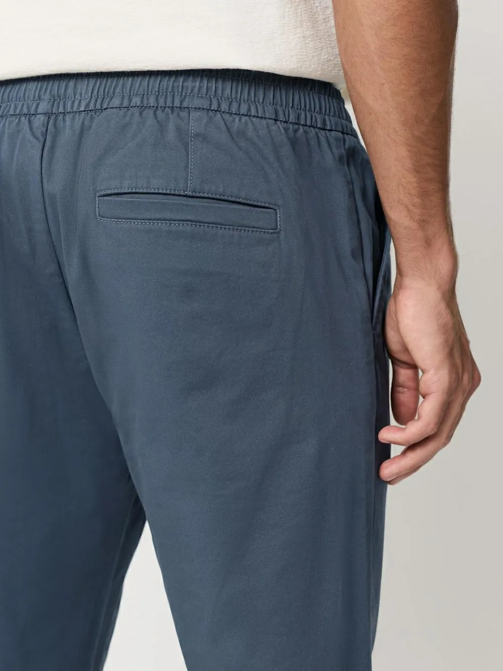 Next Slim Fit Pleated Stretch Chinos Trousers With Elasticated Waist^ Pants & Chinos
