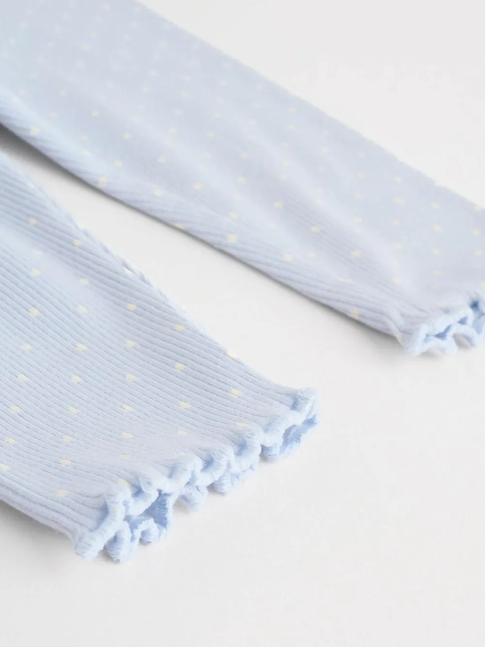 New Next Baby Long Sleeve Frill Top And Leggings Set (0mths-2yrs) Blue Spot