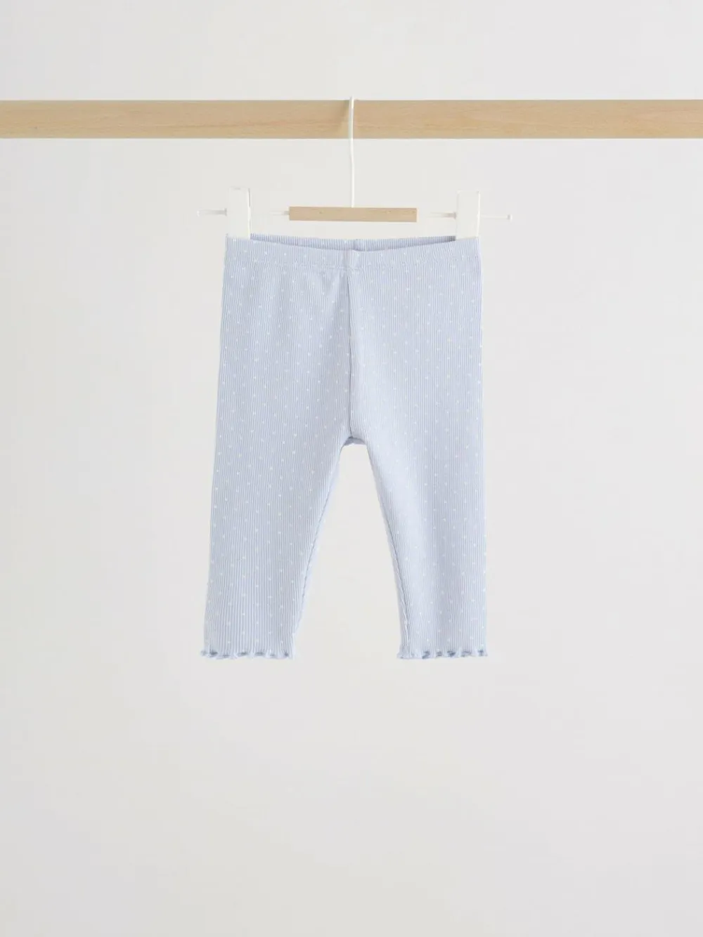 New Next Baby Long Sleeve Frill Top And Leggings Set (0mths-2yrs) Blue Spot