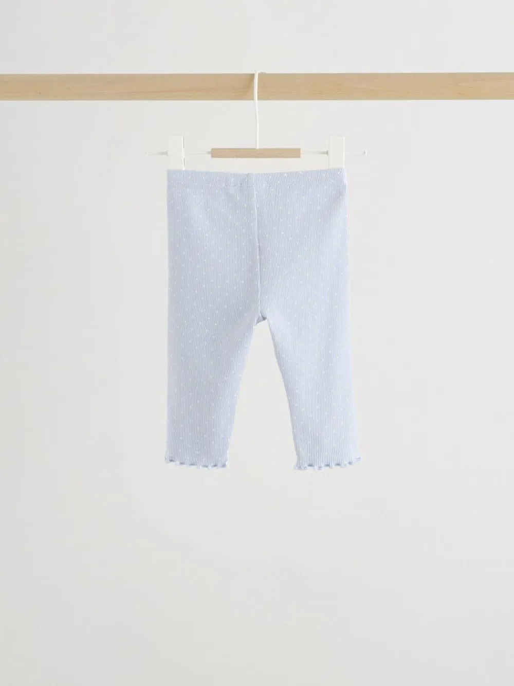 New Next Baby Long Sleeve Frill Top And Leggings Set (0mths-2yrs) Blue Spot