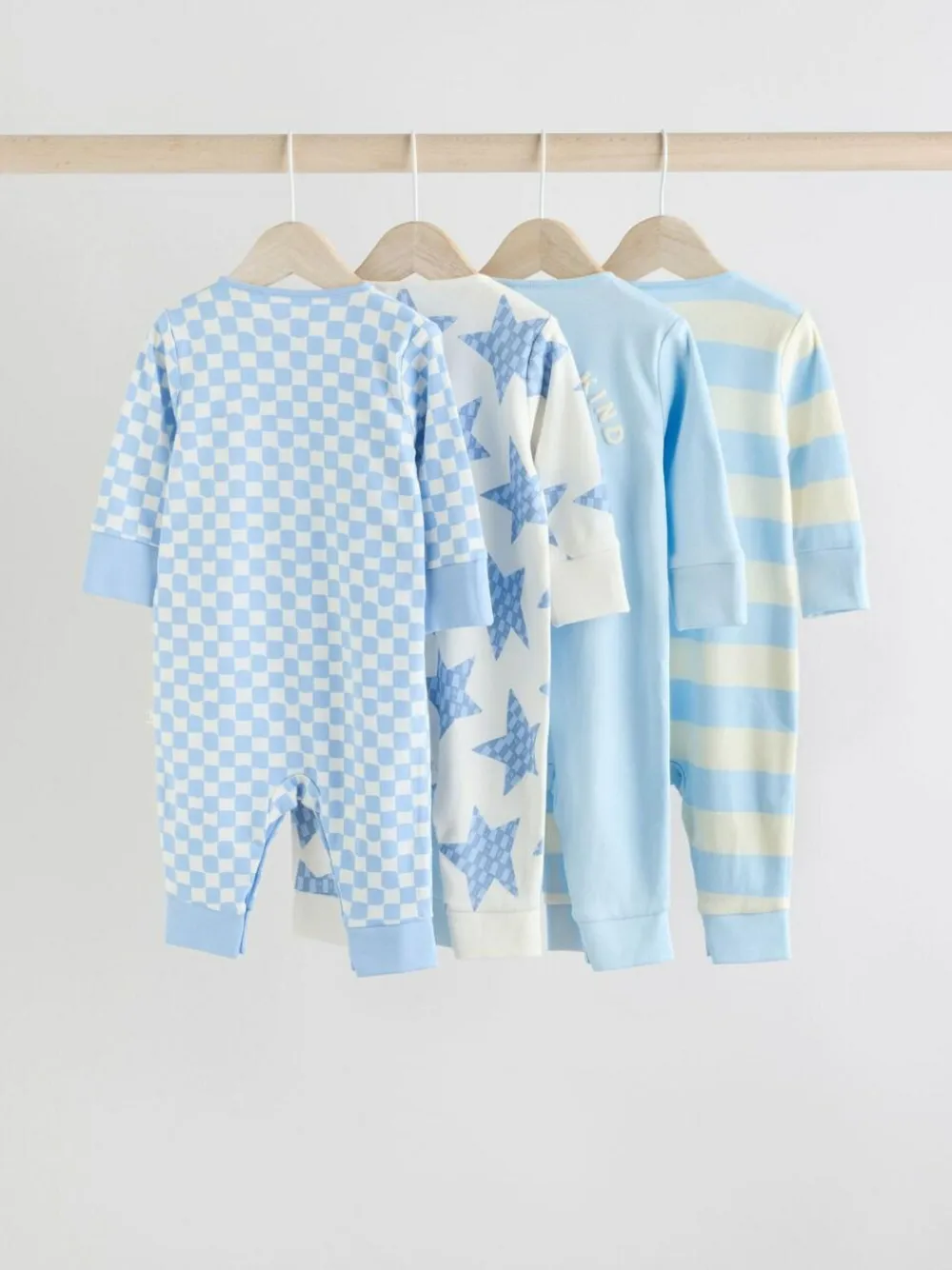Next Blue Star Baby Footless Sleepsuits 4 Pack (0mths-3yrs)^BOY Nightwear|Nightwear