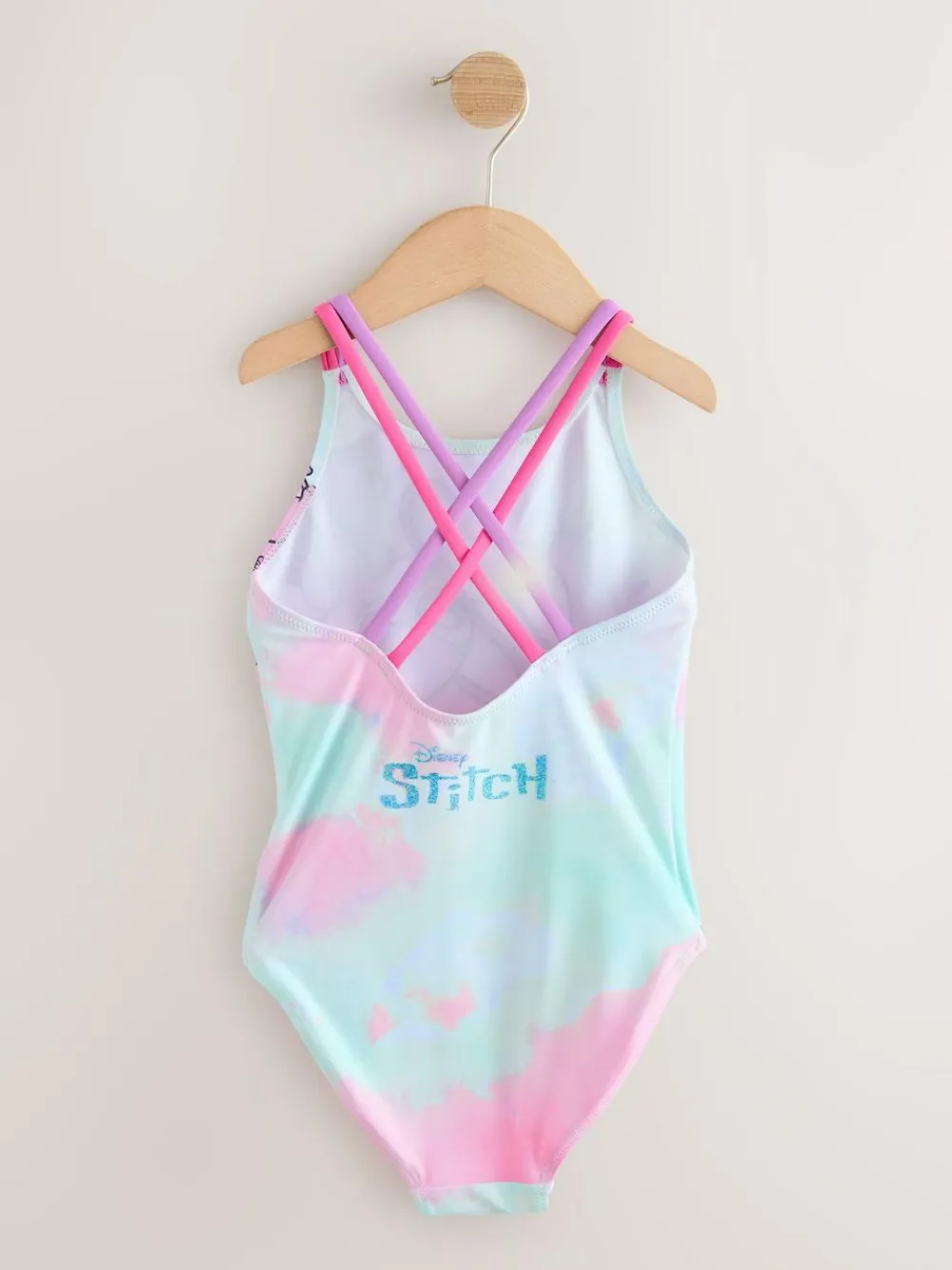 Clearance Next Blue Stitch License Double Strap Swimsuit (3-16yrs)