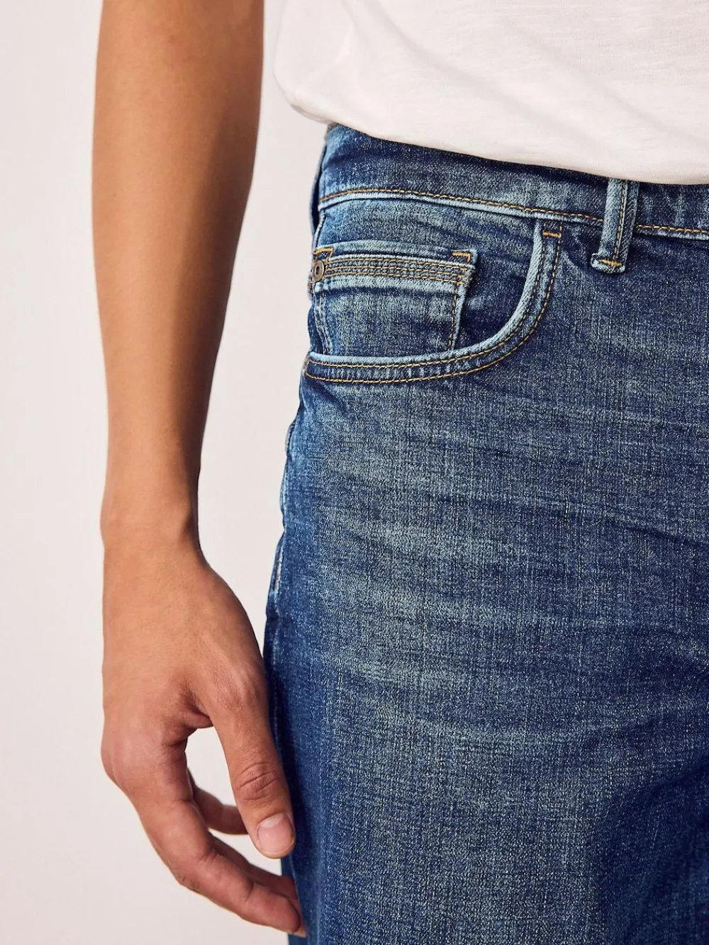 Next Straight Fit Authentic Stretch Denim Jeans^ Jeans|Jeans