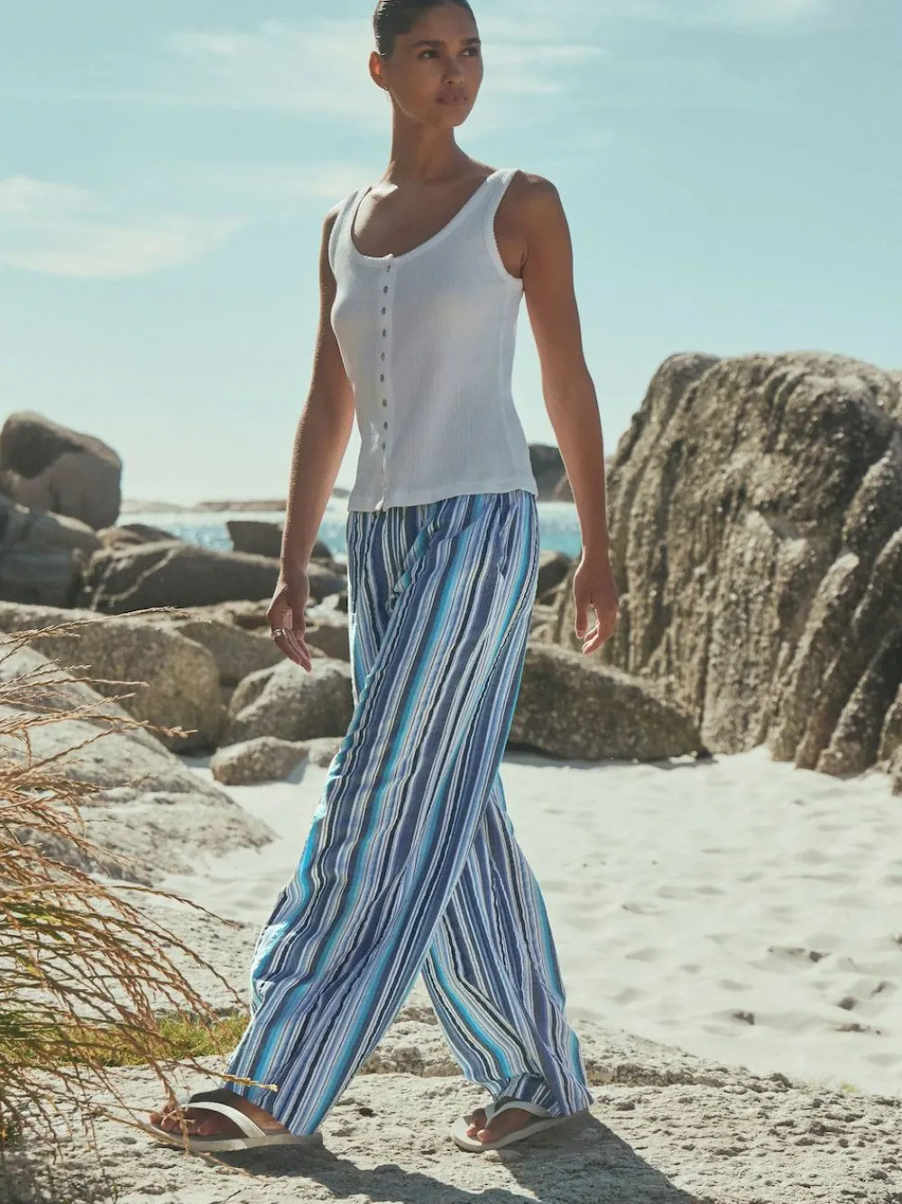 Next Pull On Wide Leg Trousers^Women Pants