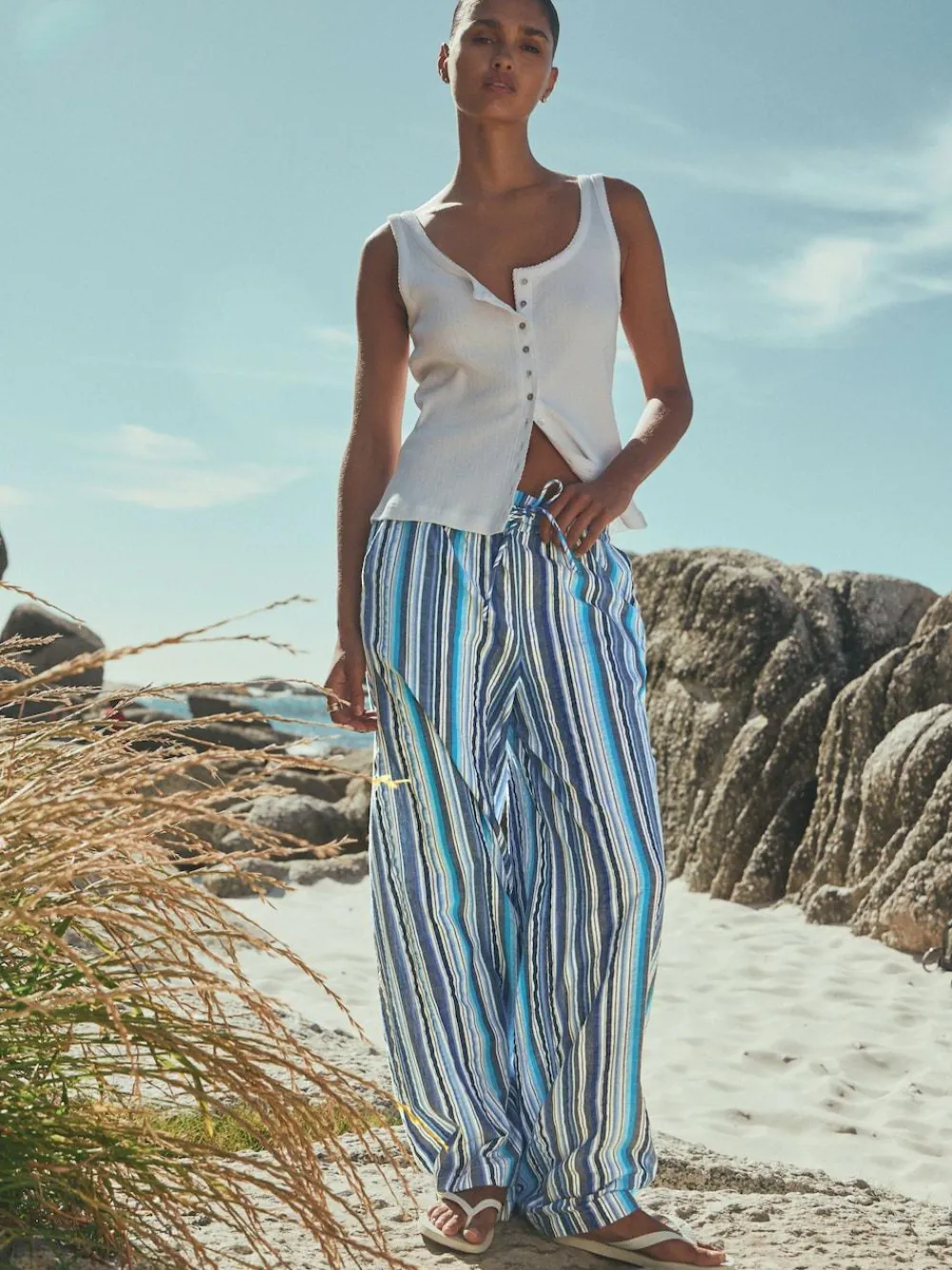 Next Pull On Wide Leg Trousers^Women Pants
