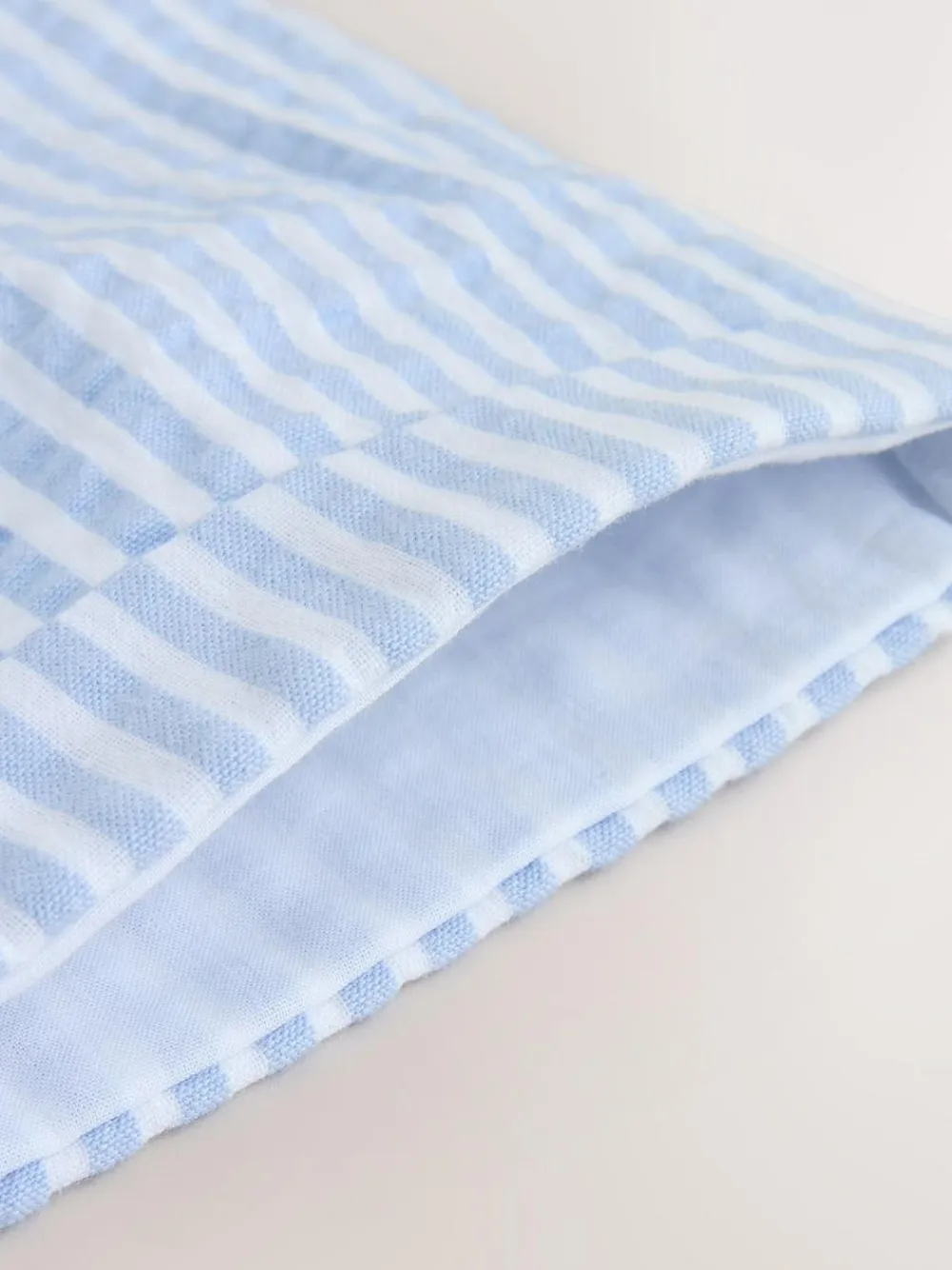 New Next Woven Dungaree and Bodysuit Baby Set (0mths-2yrs) Blue Stripe