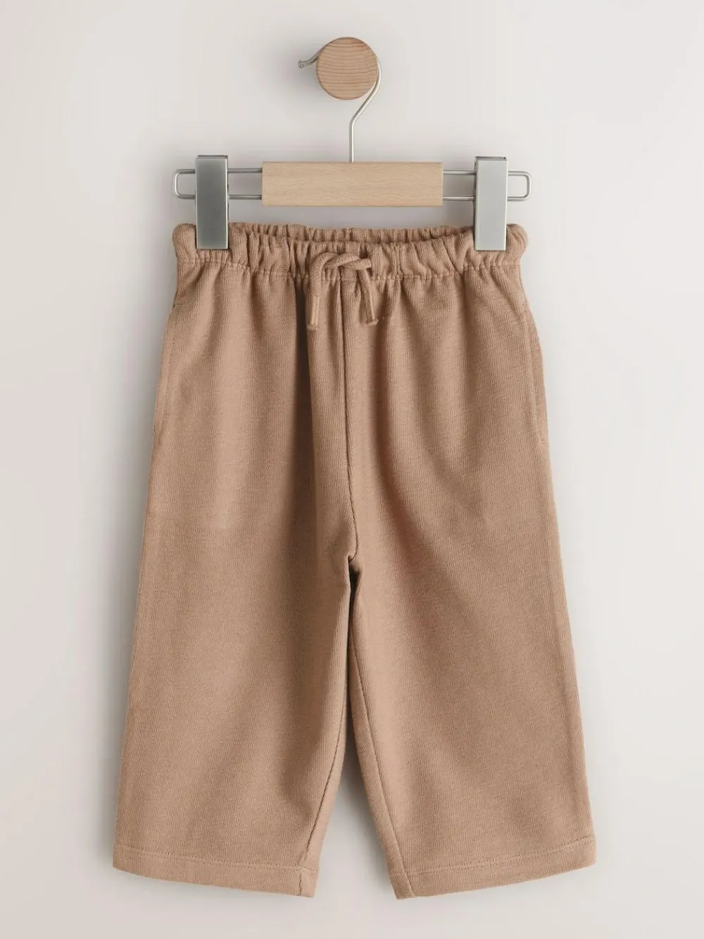 Next Blue Tan And Stripe Textured Wide Leg Joggers 3 Pack (3mths-7yrs)^BOY Sweat Pants|Pants & Leggings