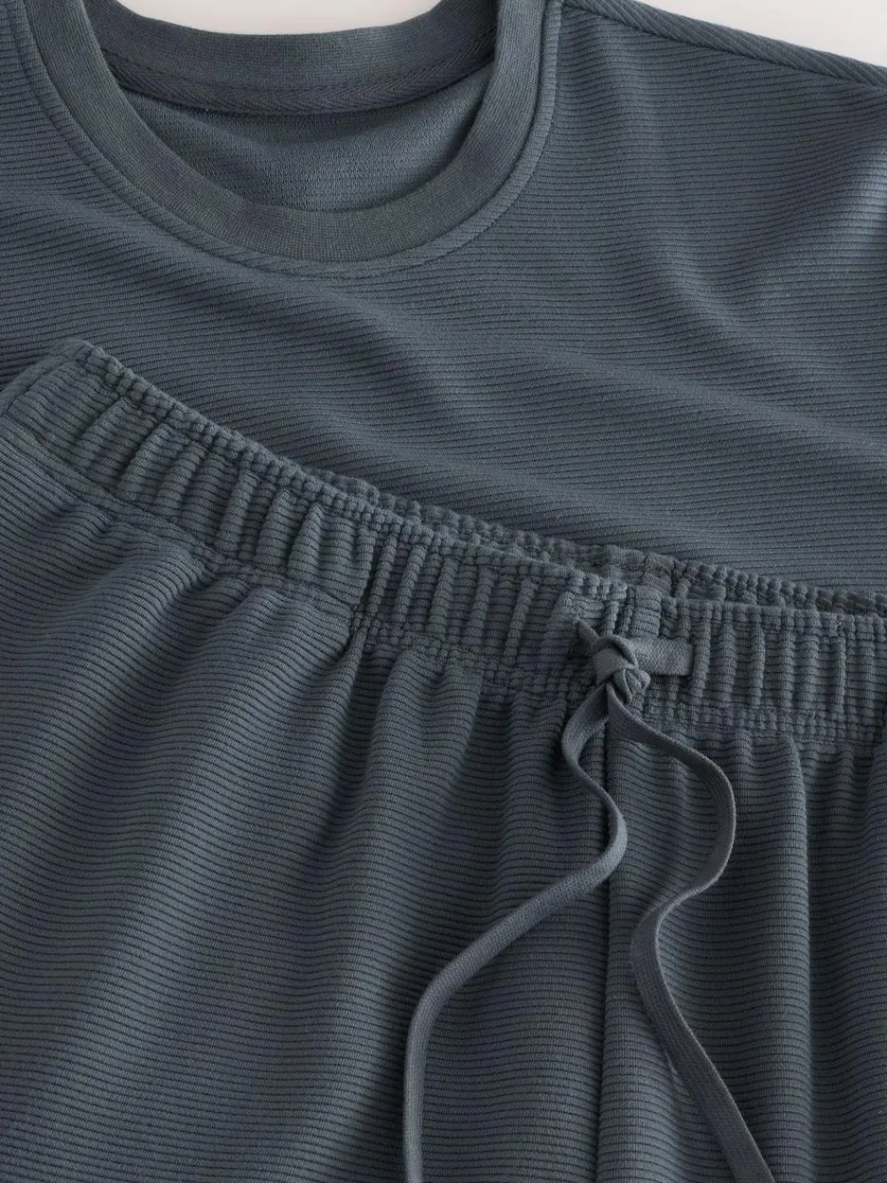 New Next TENCEL™ Modal Blend Short Sleeve Pyjamas Set Blue