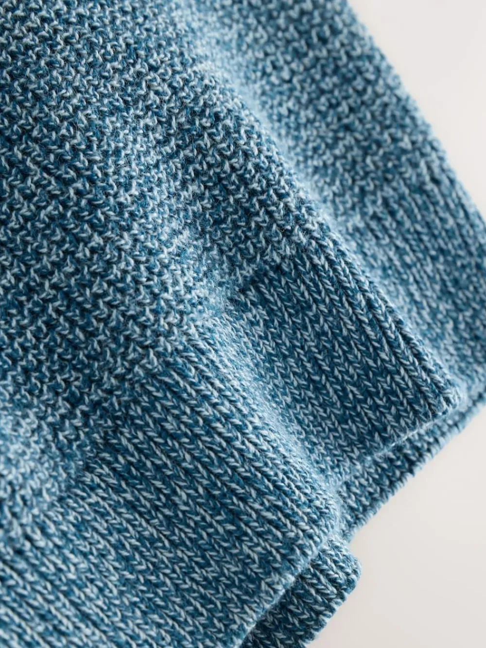 Next Textured Zip Through Knitted Cardigan (3-16yrs) Blue
