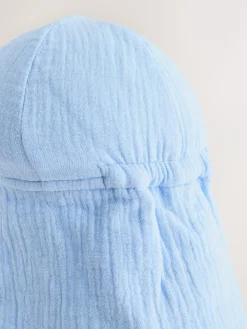 Next Legionnaire Baby Summer Hat (0mths-2yrs) Blue Tonal Stripe