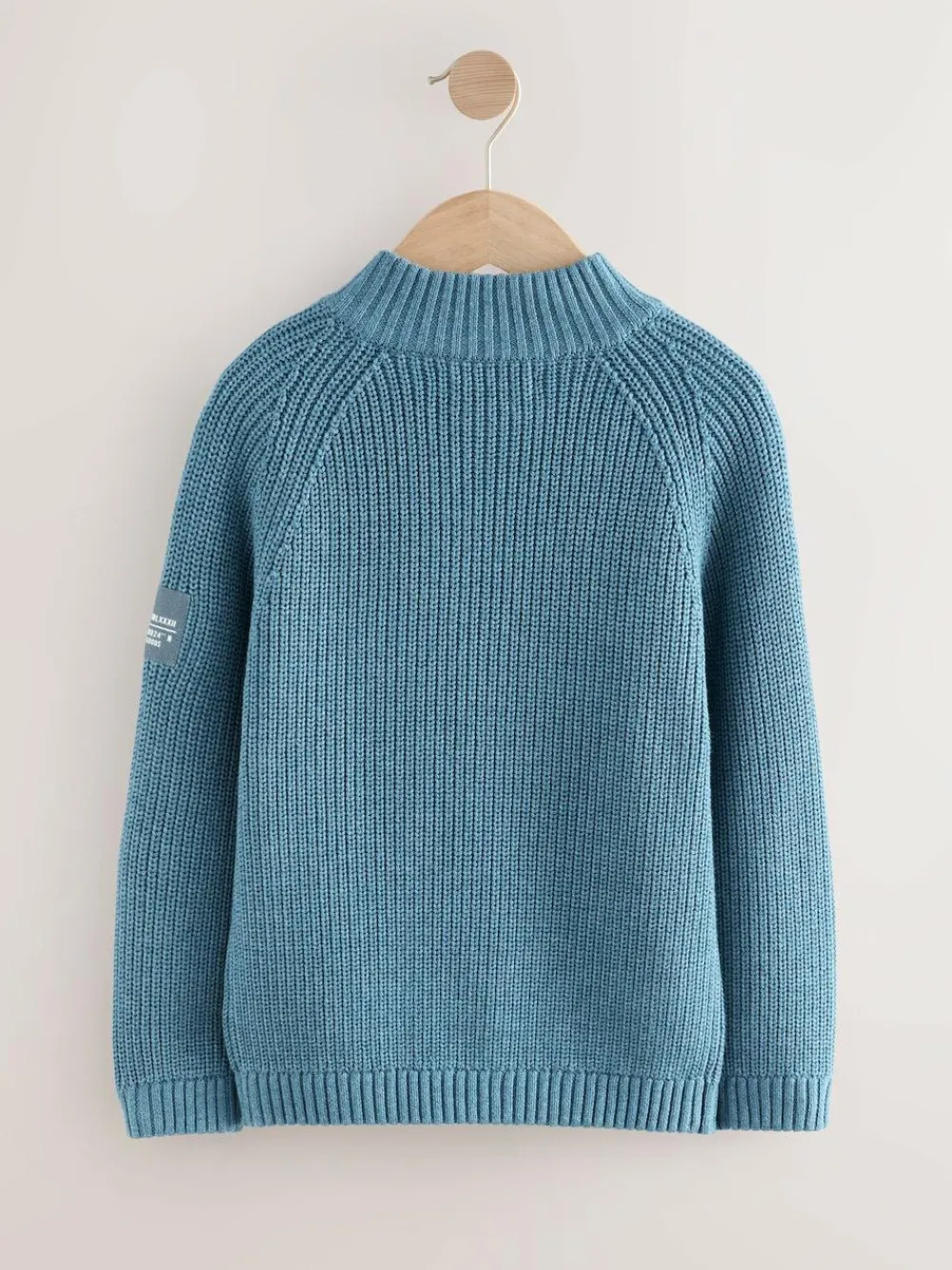 Next Utility Zip Neck Knitted Jumper (3-16yrs)^BOY Knitwear & Sweaters|Knitwear
