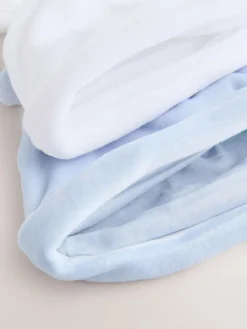 Next Blue Velour Baby Beanies 2 Pack (0-12mths)^BOY Hats & Scratch Mitts|Newborn Accessories