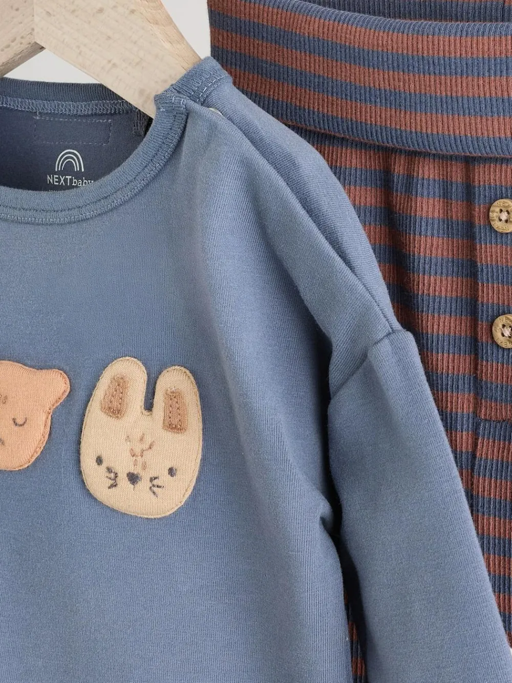 Next Blue Woodland Baby Top and Leggings Set 2 Piece (0mths-3yrs)^BOY Newborn Clothing|Baby Winter Clothing