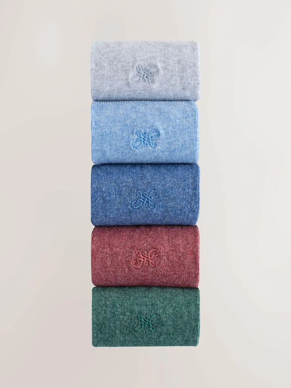 Next 5 Pack Embroidered Lasting Fresh Socks^ Socks|Socks