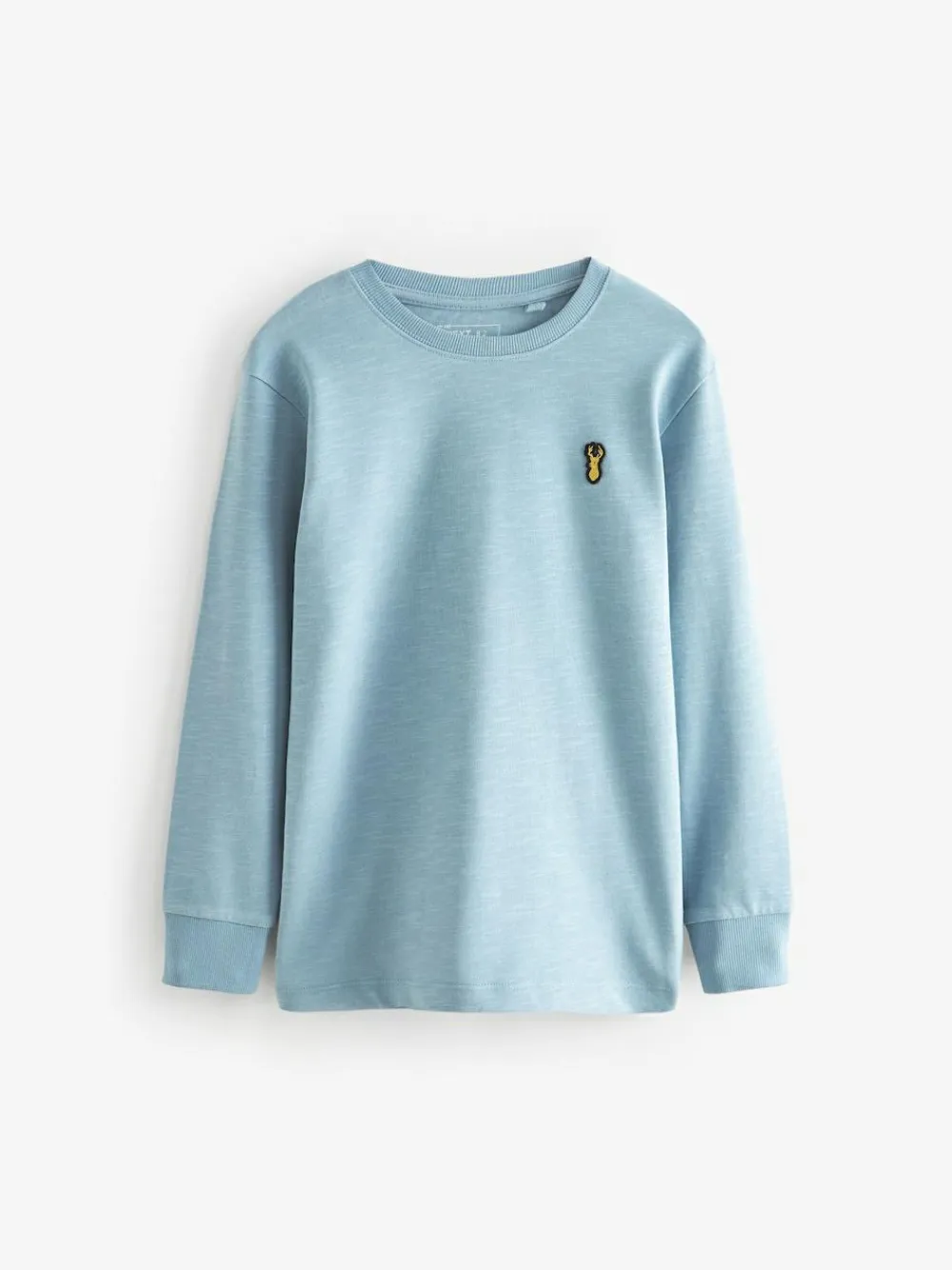 Next Stag Logo Long Sleeve Cosy T-Shirts 4 Pack (3-16yrs)^BOY Tops|T-Shirts