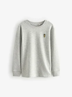 Next Stag Logo Long Sleeve Cosy T-Shirts 4 Pack (3-16yrs)^BOY Tops|T-Shirts