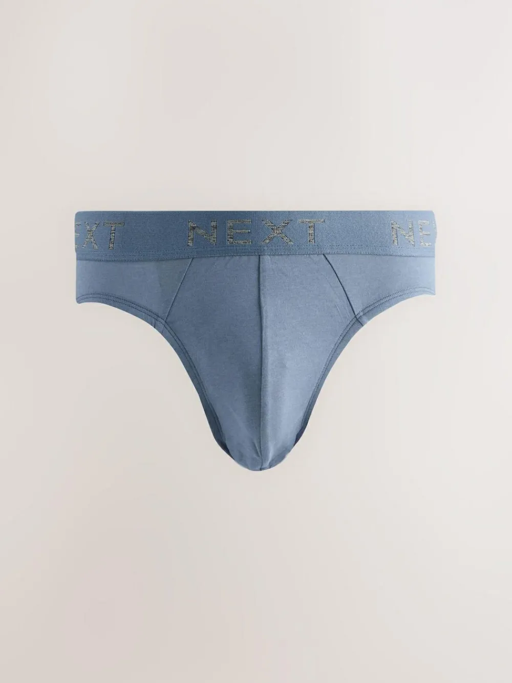 Hot Next 5 Pack Cotton Rich Briefs Blue/Grey
