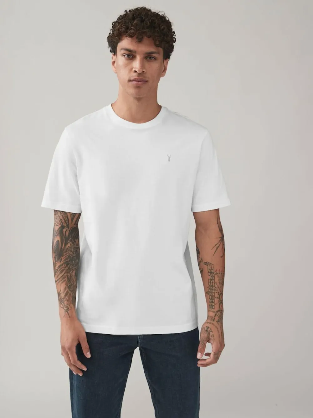 Sale Next Blue/Navy/White/Steel Regular Fit T-Shirts 4 Pack