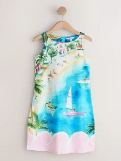 Clearance Next Jersey Shift Dress Blue/Pink
